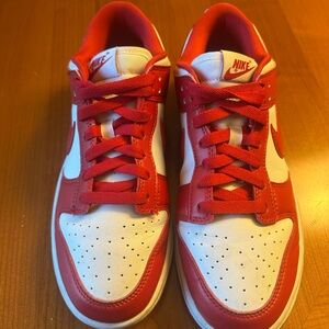 Red Nike Low Dunks